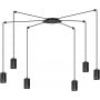 Emibig Traker 5246 lampa wisząca 6x30 W czarny zdj.1