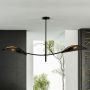 Emibig Lotus 11062 lampa podsufitowa 2x10 W czarna-złota zdj.5