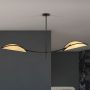 Emibig Lotus 11082 lampa podsufitowa 2x10 W czarna-beżowa zdj.5
