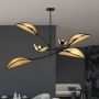 Emibig Lotus 11086 lampa podsufitowa 6x10 W czarna-beżowa zdj.6