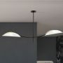 Emibig Lotus 11072 lampa podsufitowa 2x10 W biała-czarna-złota zdj.5