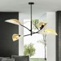 Emibig Lotus 11074 lampa podsufitowa 4x10 W biała-czarna-złota zdj.6