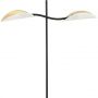 Emibig Lotus 1107LP2 lampa stojąca 2x10 W biała-czarna-złota zdj.4