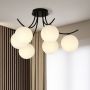 Emibig Boston 11096 lampa podsufitowa 6x10 W czarna-opal zdj.6
