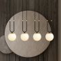 Emibig Glam 11124 lampa wisząca 4x10 W czarna-opal zdj.7