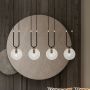 Emibig Glam 11144 lampa wisząca 4x10 W czarna-przezroczysta zdj.7