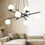 Emibig Essa 12018 lampa wisząca x10 W biała-czarna zdj.4