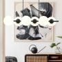 Emibig Rory 12056 lampa wisząca 6x10 W biała-czarna zdj.4