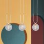 Emibig Glam 11163 lampa wisząca 3x10 W biała-przezroczysta zdj.7