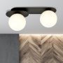 Emibig Plaza 11182 lampa podsufitowa 2x10 W czarna-opal zdj.6