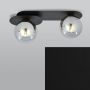 Emibig Plaza 11192 lampa podsufitowa 2x10 W czarna-grafitowa zdj.5