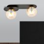 Emibig Plaza 11202 lampa podsufitowa 2x10 W czarna-bursztynowa zdj.5