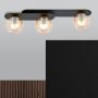 Emibig Plaza 11203 lampa podsufitowa 3x10 W czarna-bursztynowa zdj.7