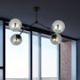 Emibig Space 11344 lampa podsufitowa 4x10 W czarna-grafitowa zdj.6
