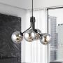 Emibig Nova 11404 lampa wisząca 4x10 W czarna-grafitowa zdj.4
