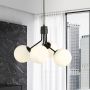 Emibig Nova 11384 lampa wisząca 4x10 W czarna-opal zdj.5