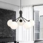 Emibig Nova 11385 lampa wisząca 5x10 W czarna-opal zdj.7
