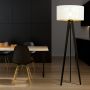 Emibig Aston 1147LP1 lampa stojąca 1x15 W biała-czarna-złota zdj.5