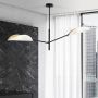 Emibig Vene 11592 lampa podsufitowa 2x10 W biała-czarna-złota zdj.4
