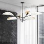 Emibig Vene 11596 lampa podsufitowa 6x10 W biała-czarna-złota zdj.4