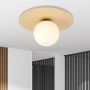 Emibig Kenzo 11421B lampa podsufitowa 1x10 W drewno-opal zdj.6
