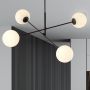 Emibig Linear 11694 lampa podsufitowa 4x10 W biała-czarna zdj.5