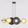 Emibig Volum 6 BL Gold 14836 lampa wisząca 6x8 W czarna-złota zdj.1
