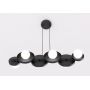 Emibig Model 6 Black 14866 lampa wisząca 6x8 W czarna zdj.1