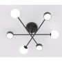 Emibig Halon 15586 lampa podsufitowa 6x8 W czarna zdj.1