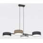 Emibig Drumz 15664 lampa wisząca 4x10 W czarna-szary/popielaty-beżowa zdj.1