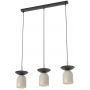 Emibig Ego 16123 lampa wisząca 3x10 W czarna-cappuccino zdj.1