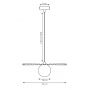 Emibig Umbra 17271 lampa wisząca 1x8 W biała zdj.2