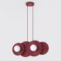 Emibig Umbra 17294 lampa wisząca 4x8 W burgund zdj.1