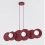 Emibig Umbra 17296 lampa wisząca 6x8 W burgund zdj.1