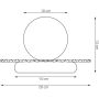 Emibig Umbra 1828LN1 lampa stołowa 1x8 W koralowa zdj.2