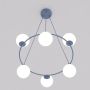 Emibig Azura 18306 lampa wisząca 6x10 W niebieska-opal zdj.1