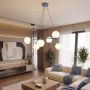 Emibig Azura 18306 lampa wisząca 6x10 W niebieska-opal zdj.5