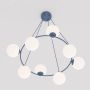 Emibig Azura 18308 lampa wisząca x10 W niebieska-opal zdj.3