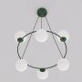 Emibig Azura 18326 lampa wisząca 6x10 W zielona-opal zdj.3