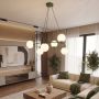 Emibig Azura 18326 lampa wisząca 6x10 W zielona-opal zdj.5