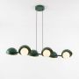 Emibig Boom 18358 lampa wisząca 6x8 W zielona zdj.1
