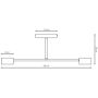 Emibig Halo 18392 lampa podsufitowa 2x10 W niebieska zdj.2