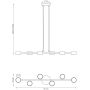 Emibig Megara 18426 lampa wisząca 6x10 W niebieska zdj.2