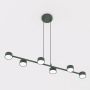 Emibig Megara 18446 lampa wisząca 6x10 W zielona zdj.3