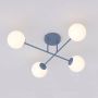 Emibig Roma 18454 lampa podsufitowa 4x10 W niebieska-opal zdj.3