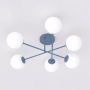 Emibig Roma 18456 lampa podsufitowa 6x10 W niebieska-opal zdj.1