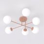 Emibig Roma 18466 lampa podsufitowa 6x10 W opal zdj.3