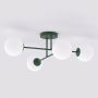 Emibig Roma 18474 lampa podsufitowa 4x10 W zielona-opal zdj.3