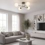 Emibig Roma 18474 lampa podsufitowa 4x10 W zielona-opal zdj.5