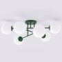 Emibig Roma 18476 lampa podsufitowa 6x10 W zielona-opal zdj.1